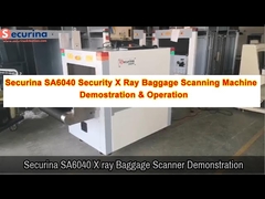 Securina SA6040 Security X Ray Baggage Scanning Machine Demostration & Operation